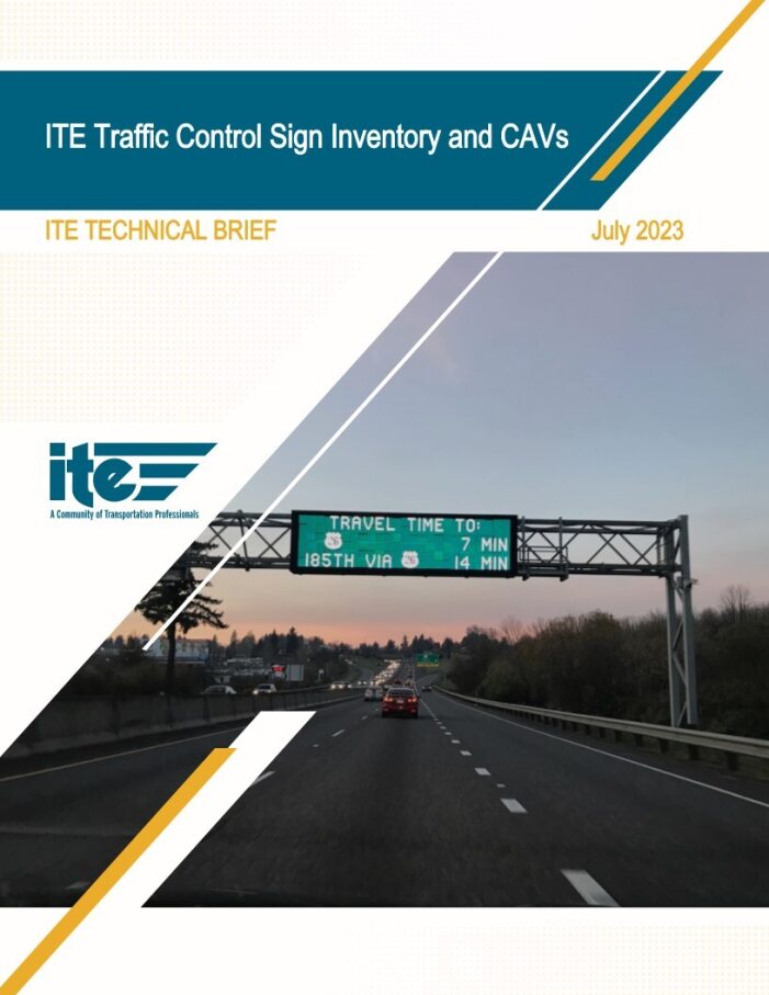 ITE Traffic Control Sign Inventory and CAVs